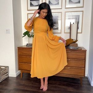 Vintage 60’s - 70’s mustard yellow dress